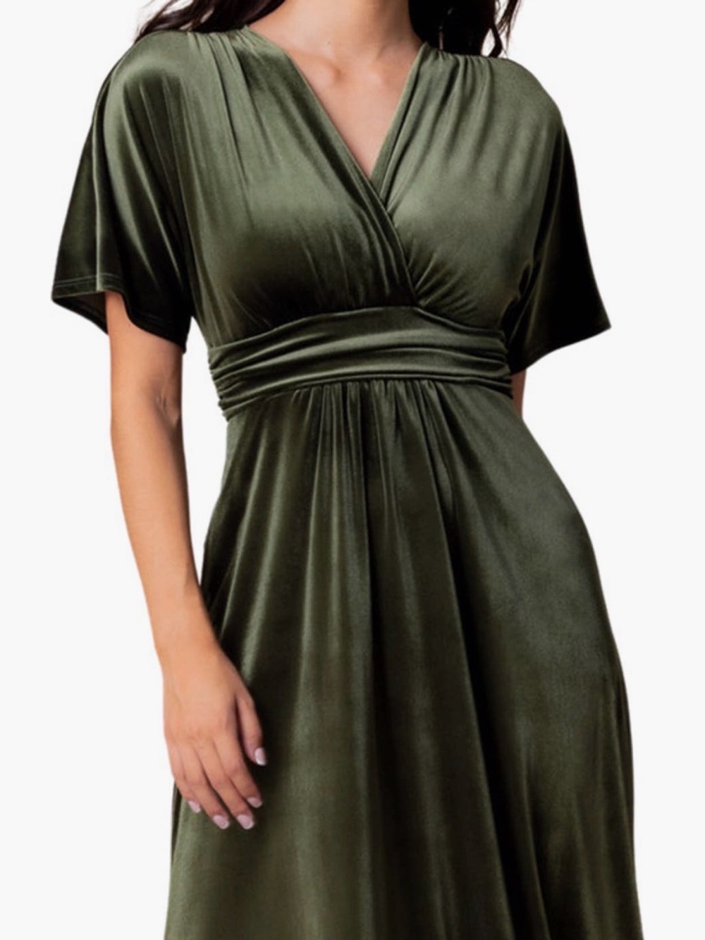 Kiyonna Velvet Midi Dress